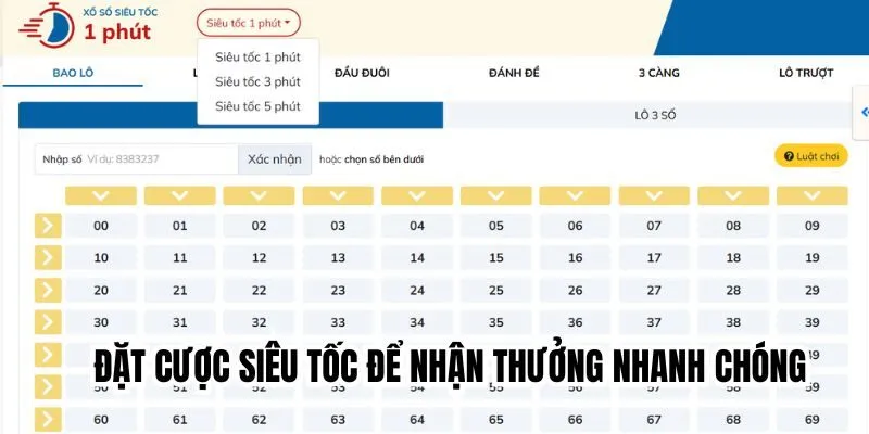 Xác nhận vé cược xổ số trực tuyến tại Debet